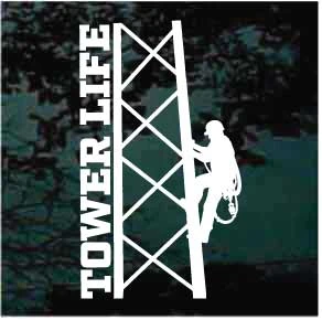 Tower Life Tower Climber decals stickers