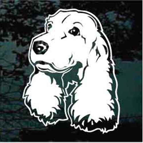 Cocker Spaniel Head car window decals stickers