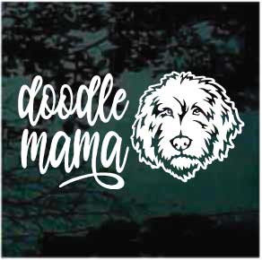 Doodle Mama Labradoodle car window decals stickers