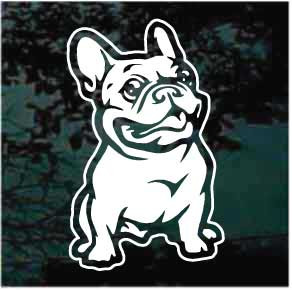 French Bulldog Puppy car window decals stickers
