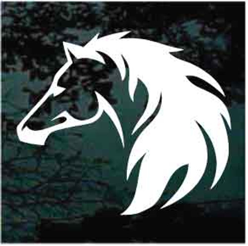 Horse Head On Fire Decals
