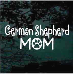 German Shepherd Mom car window decals stickers