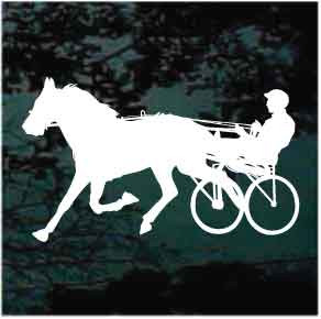Extreme Harness Racing car window decals stickers