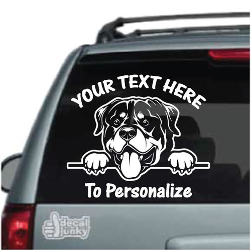 rottweiler car decal