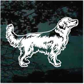 Amazing Golden Retriever car window decals stickers