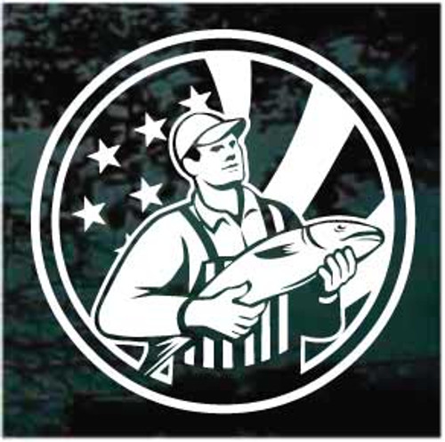 American Fisherman Decals & Car Window Stickers