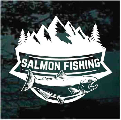 Salmon Fishing Banner Decals