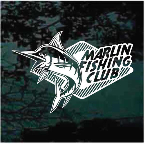 Marlin Fish Car Decals & Stickers