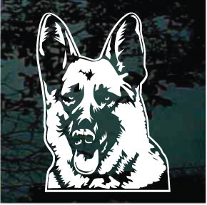 Beautiful German Shepherd Head car window decals stickers