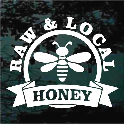 Raw & Local Honey decals stickers