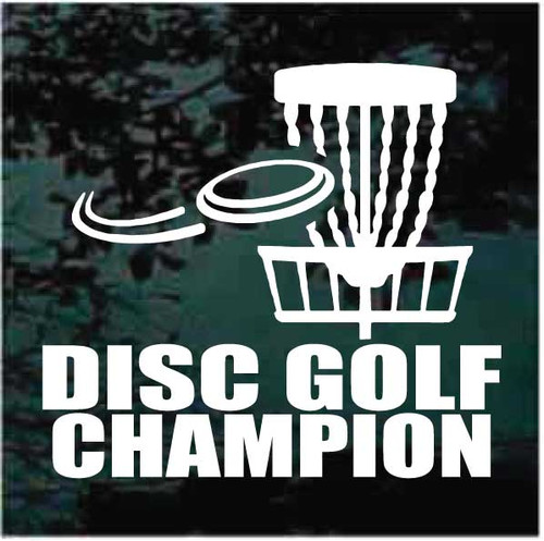 Disc Golf Champion Decals