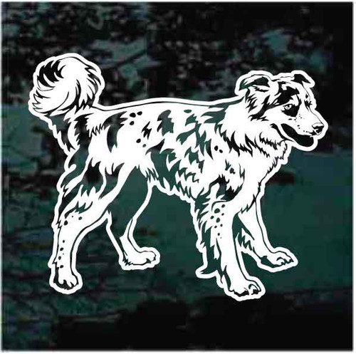 Happy Border Collie car window decals stickers