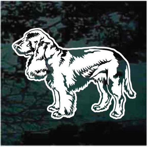 Field Spaniel Profile car window decals stickers