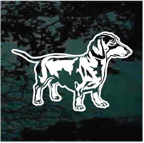 Dachshund Profile car window decals stickers