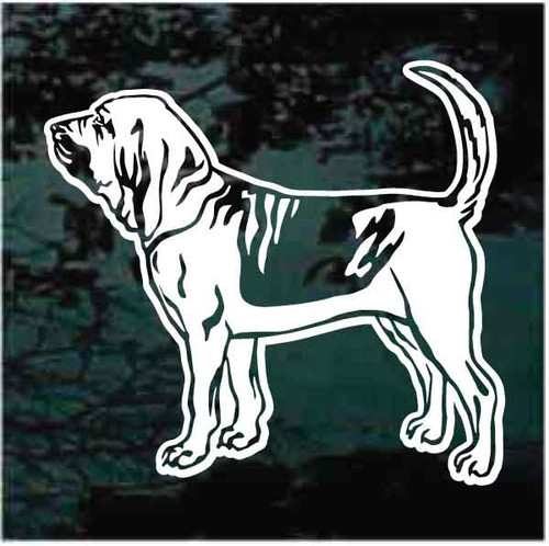 Bloodhound Profile Portrait car window decals stickers