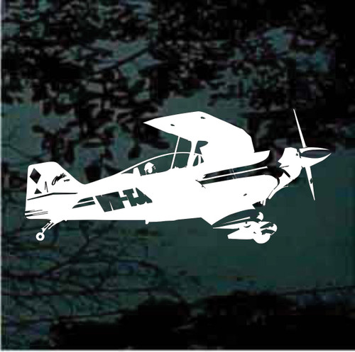 Pitts S2C Racer Solid Aircraft car window decals stickers