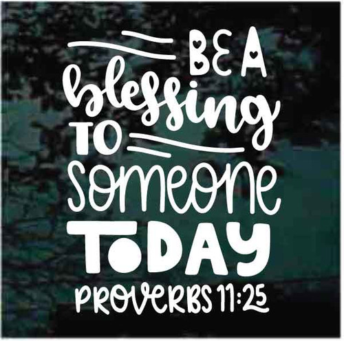 Proverbs 12:25 Bible Verse car window decals stickers Proverbs 12:25 Bible Verse car window decals stickers