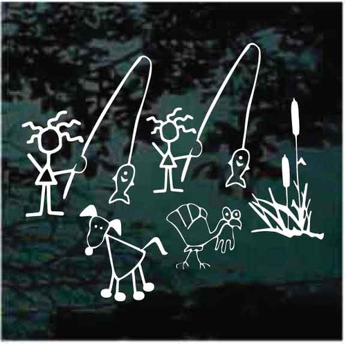 Fishing Family Decals