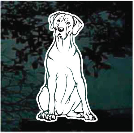 Great Dane Sitting car window decals stickers