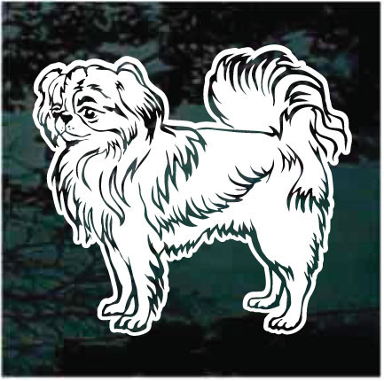 Japanese Chin Standing car window decals stickers