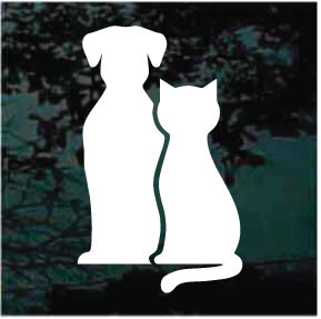 Cat & Dog Logo Icon car window decals stickers
