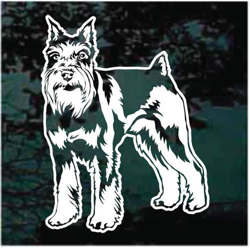 Miniature Schnauzer car decals stickers