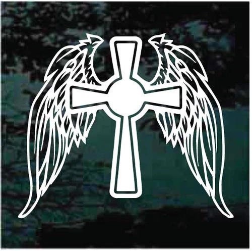 Cross Wings Tattoo decals stickers
