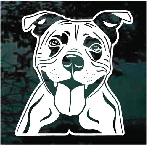 Staffordshire Bull Terrier car window decals stickers