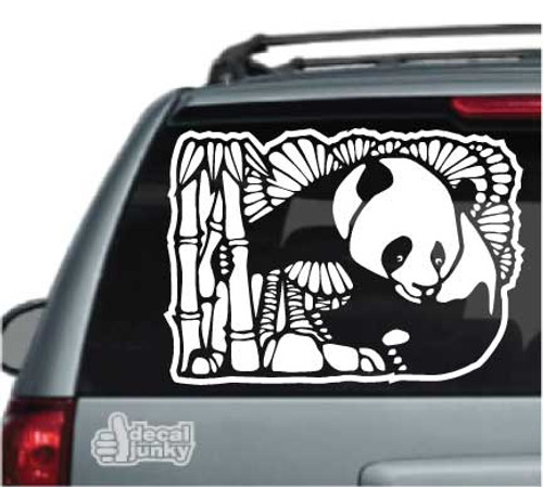 PANDA BEAR HEART Vinyl Decal Sticker Car Window Wall Bumper I Love Cute Animal