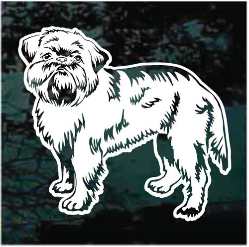 Brussels Griffon Profile car window decals stickers