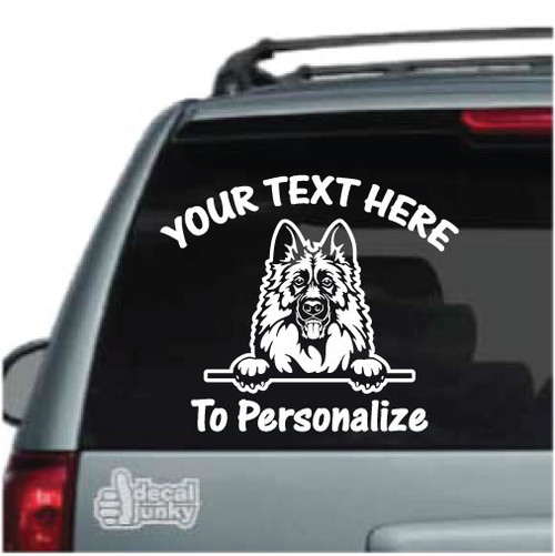 german shepherd car decal