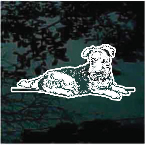 Lakeland Terrier Down car window decals stickers