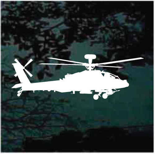 Apache Helicopter car window decals stickers Apache Helicopter car window decals stickers