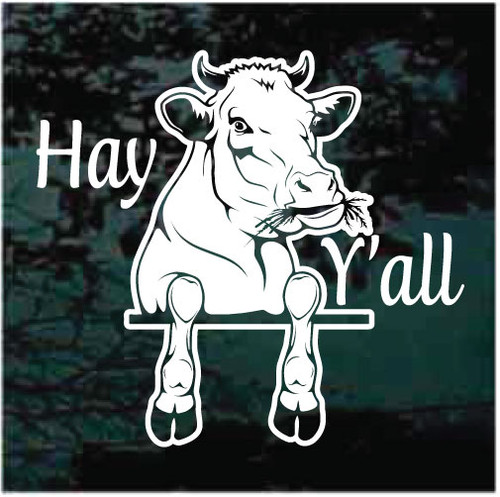 Cattle Crossing Novelty Sign Vinyl Sticker Decal 8 