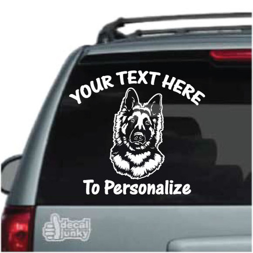 german shepherd window decal