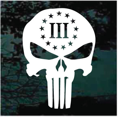 3 Percenter car window decals stickers