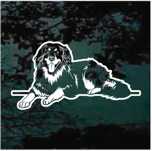 Hovawart Down car window decals stickers