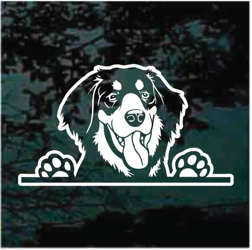 Hovawart Peeking In The Window car window decals stickers