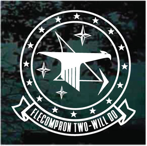 Flecompron Two-Will Do car window decals stickers