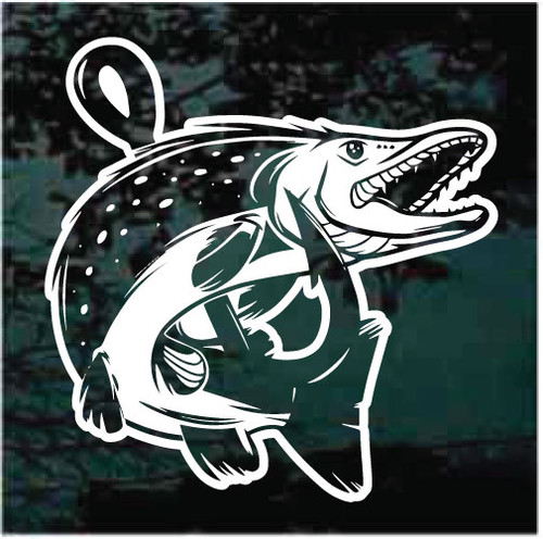 Download Fish Hook Line Bite Me Car Decals Window Stickers Decal Junky