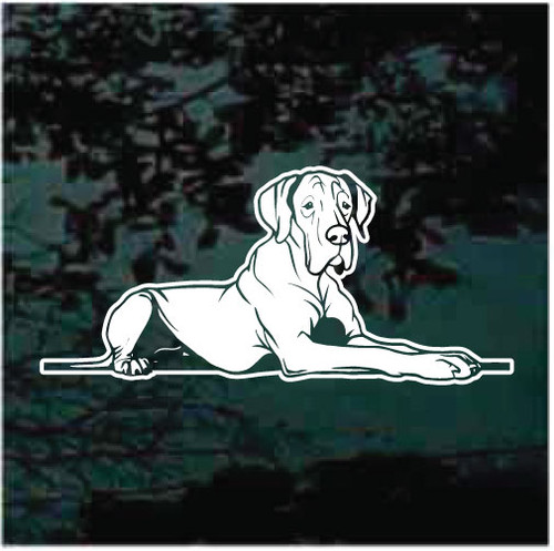 Bordeaux Great Dane car window decals stickers