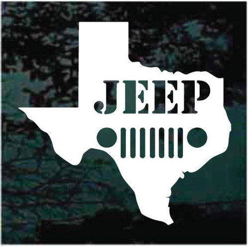 Texas Jeep decals stickers