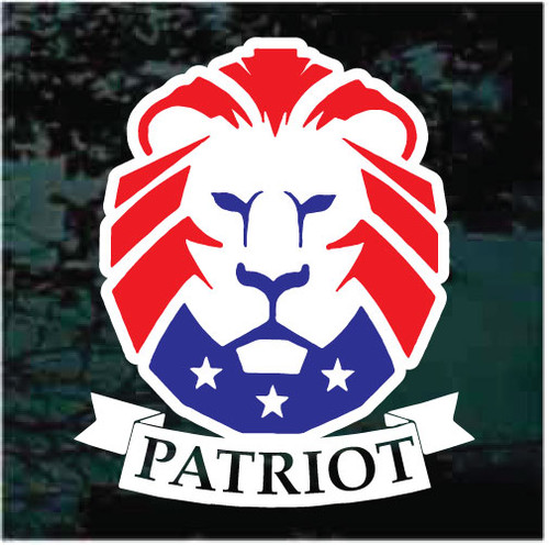 Red White Blue Patriot Lion Decals