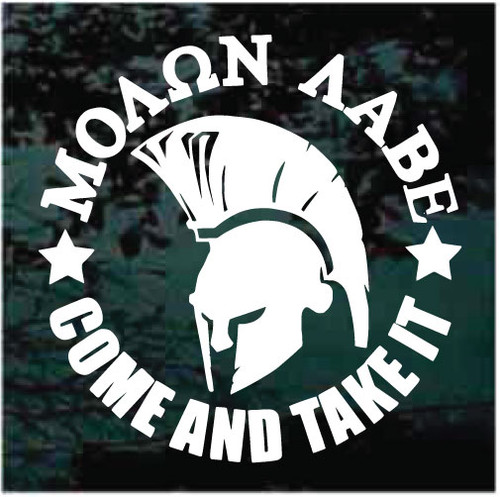 Molon Labe Come And Take It decals stickers