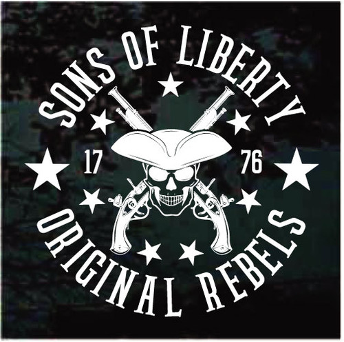 Sons Of Liberty car window decals stickers