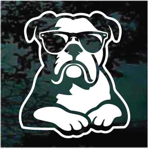 Cool Bulldog car window decals stickers