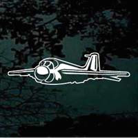 Fighter Jet Front View car window decals stickers