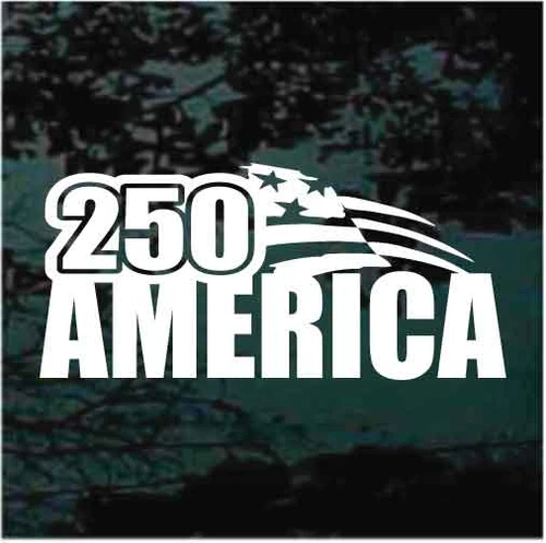 America 250 car window decals stickers