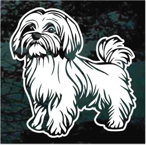 Cute Maltese decals stickers