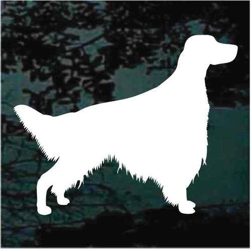 Silhouette Irish Setter decals stickers